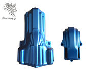 Blauer Sarg-dekorative Schatulle bringt pp.-/ABS-Material mit Stahl- Stangen Eck-11# in Verlegenheit